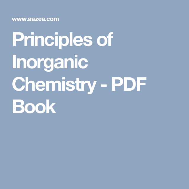 Acs inorganic chemistry study guide pdf