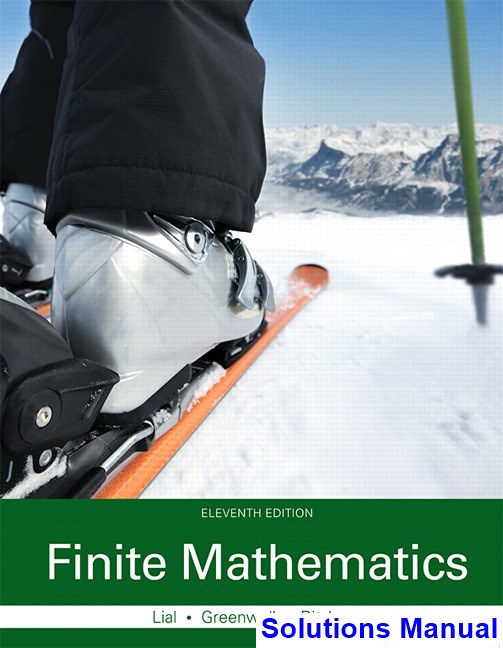 Solution Manual Finite Mathematics 9th Edition Lial
